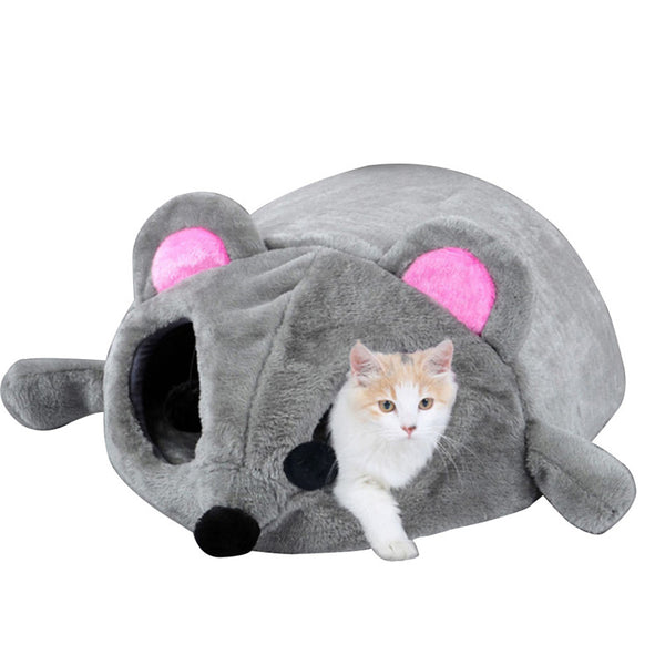 New Gray Waterproof Mouse Cat Bed