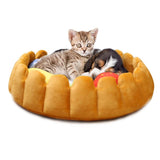 Warm Fruit Egg Tart Nest Cat Bed